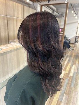 ラヴィエール(LAVIERE by R-EVOLUT) ハイライト×ケアブリーチ×チェリーピンク