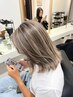 【ハイライトカラー】 カット+ハイライト+シルクトリートメント ￥18000