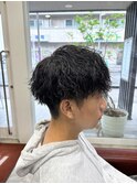 ツイスパショート『メンズパーマ/ハイライト/眉毛』