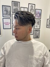 グラッドマンズカットクラブ 立川(GLADMAN'S CUT CLUB) ニュアンスパーマメッシュハイライトメンズカット