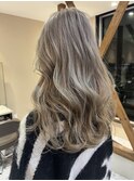 ブリーチありグレージュ★ロングレイヤー