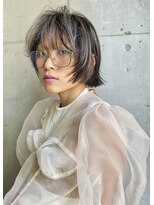 ハイジア(hygea) シースルーバング☆マロンベージュ☆切りっぱなし☆レイヤーボブ
