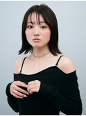 うる艶髪似合わせカットこなれミディアム結べるボブ地毛風カラー