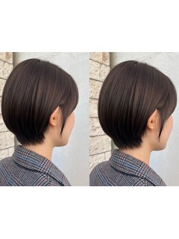 前髪,顔周りのカットで印象UP*再現性の高いショートに定評◎[東雲駅/豊洲駅/縮毛矯正/髪質改善/白髪染め]