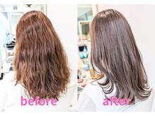 2，【髪と頭皮を守る予防美容ケアカラー】