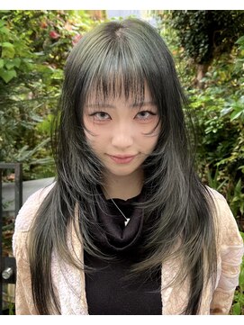 【チクロ】顔まわりレイヤー　オリーブ