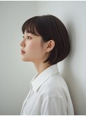 耳にかけても前髪割れないミニボブ【大宮】