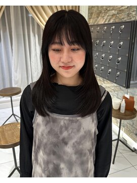 ザザ ZA/ZA 目白 レイヤーカット＋暗髪カラー　目白美容室