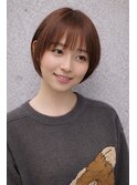 丸みショート × 小顔カット×サイドバング|20代30代40代