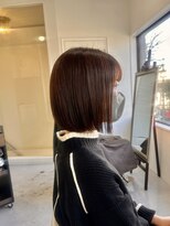 ソイクフ(SOY KUFU)&nbsp;ボブタッセルボブミニボブ前下がりボブミルクティーグレージュ