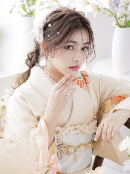 ヘアセットサロンシャルメ 梅田店(Hair Make Salon CHARMER)の写真/梅田駅5分♪土日祝7時~OK![ヘアセット+着付け￥8500~]成人式ご予約受付中☆[ヘアセット+振袖着付け￥18000~]