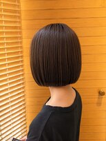 オーガニックエコ 川越(organic+eco)&nbsp;夏◎切りっぱなしボブ/ブリーチなしカラー/艶髪小顔
