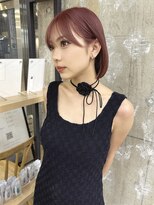 カノン(kanon hair&beauty)&nbsp;ピンクカラー/ボブスタイル