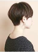 ひし形ショートボブ/大人ショートヘア/40代/50代/60代/表参道