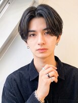 ボイスヘア(voice hair)&nbsp;ニュアンスパーマでキマる！好印象メンズセンターパート