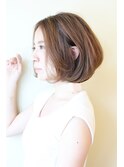 オトナ女子・丸みが綺麗ボブスタイル