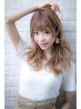 エルデ ナインズ ヘアー スタンド 川口店(elde 9's HAIR STAND) シルキーチョコレート&プリカールの大人ガーリーモードヘア