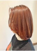ブリーチなし★オレンジカラー