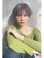 ジーナ セントラル銀座(Zina)&nbsp;小顔オリーブカラーボブルフハイライトカラークールショート