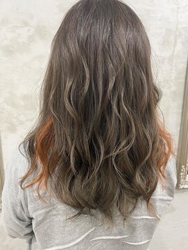 エスト 小倉(est) 【インナーカラー】アッシュベージュ×オレンジ