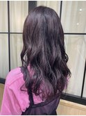 透明感のあるピンクラベンダー◎ブリーチなし