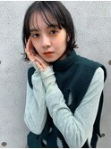 切りっぱなし束感ボブ♪