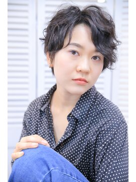 クオン(Hair Design Cuon) 【束感】マッシュショートパーマ