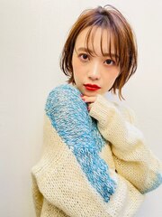 ACE 横浜　似合わせボブ×透明感ブラウンアッシュ