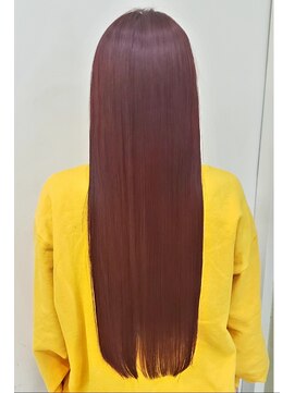 アローズ ステラプレイス店(HELLO'S) レッドカラー×腰までロング