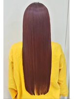 アローズ ステラプレイス店(HELLO'S) レッドカラー×腰までロング