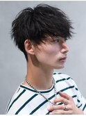 横顔決まるVマッシュ×マットウェーブ