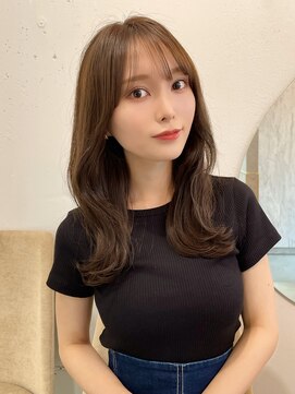 ルームバイシー 新宿(Loom. by Sea) 【Loom.林】大人可愛いくびれヘア/セミロング/ペールベージュ