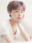 セクションカラー/ペールベージュ/透明感ボブ[大分駅]