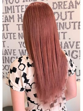 アース 岡崎店(HAIR&MAKE EARTH) 上品ストロベリーカラー