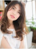 かきあげバング＆大人巻きくせ毛風小顔ロングc5志木20代30代40代