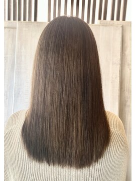 ココカラヘアー ニコ(cococara hair nico) オリーブグレージュ/大人ミディアム/髪質改善/透明感カラー