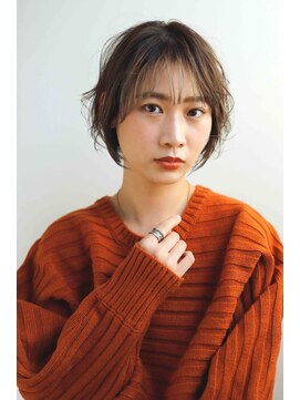 ヘアーアンドメイク エイダ(hair&make eida) デザインカラーオリーブベージュウェットヘア【神保町】