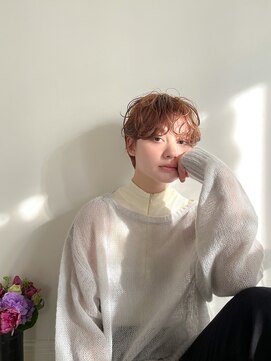 メモリーズ 銀座(Memories) ショートパーマ/ベージュショート/耳掛けショート