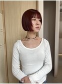 ボブ×オレンジレッド