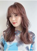 オリーブベージュショートミニボブグレージュブリーチレイヤー