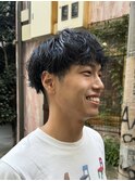 メンズ × パーマ