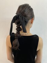 ロイオブジゼル(roi of GiseL)&nbsp;ヘアセット ポニーテール 20代30代　結婚式　ライブ