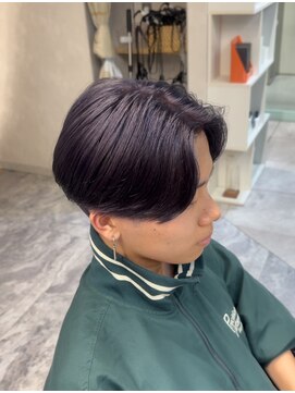 ヘーゼル 博多(HAZEL.) ディープパープル/センターパート