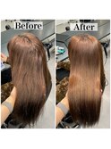 髪質改善縮毛矯正Before/After★