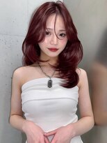 ソヨン 心斎橋店(SOYON)&nbsp;《SOYON》艶レイヤーミディ×ワインレッド