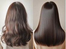 イーエムエー アールビアンカ 名駅店(e.m.a×Ar be.anca)の雰囲気（40代後半のお客様/6ヶ月間のお手入れで劇的に髪質改善◎白髪染め）