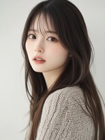 エダ 鎌倉(edA.) 小顔ロング＃髪質改善＃白髪ぼかし＃鎌倉＃40代＃グレージュ