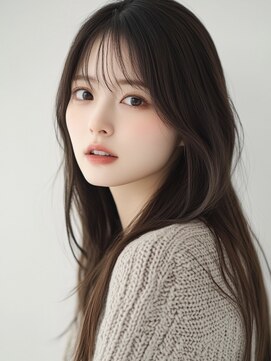 エダ 鎌倉(edA.) 小顔ロング#髪質改善#白髪ぼかし#鎌倉#40代#グレージュ