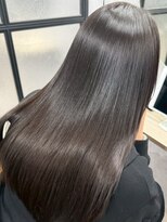 ハーシーバイアポロ 相模大野(HERSHE by apollo) x髪質改善/ホワイトグレージュ/レイヤーカット/チェリーブラウン