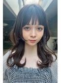 小顔春カットふんわりレイヤー大人可愛いナチュラルブラウン